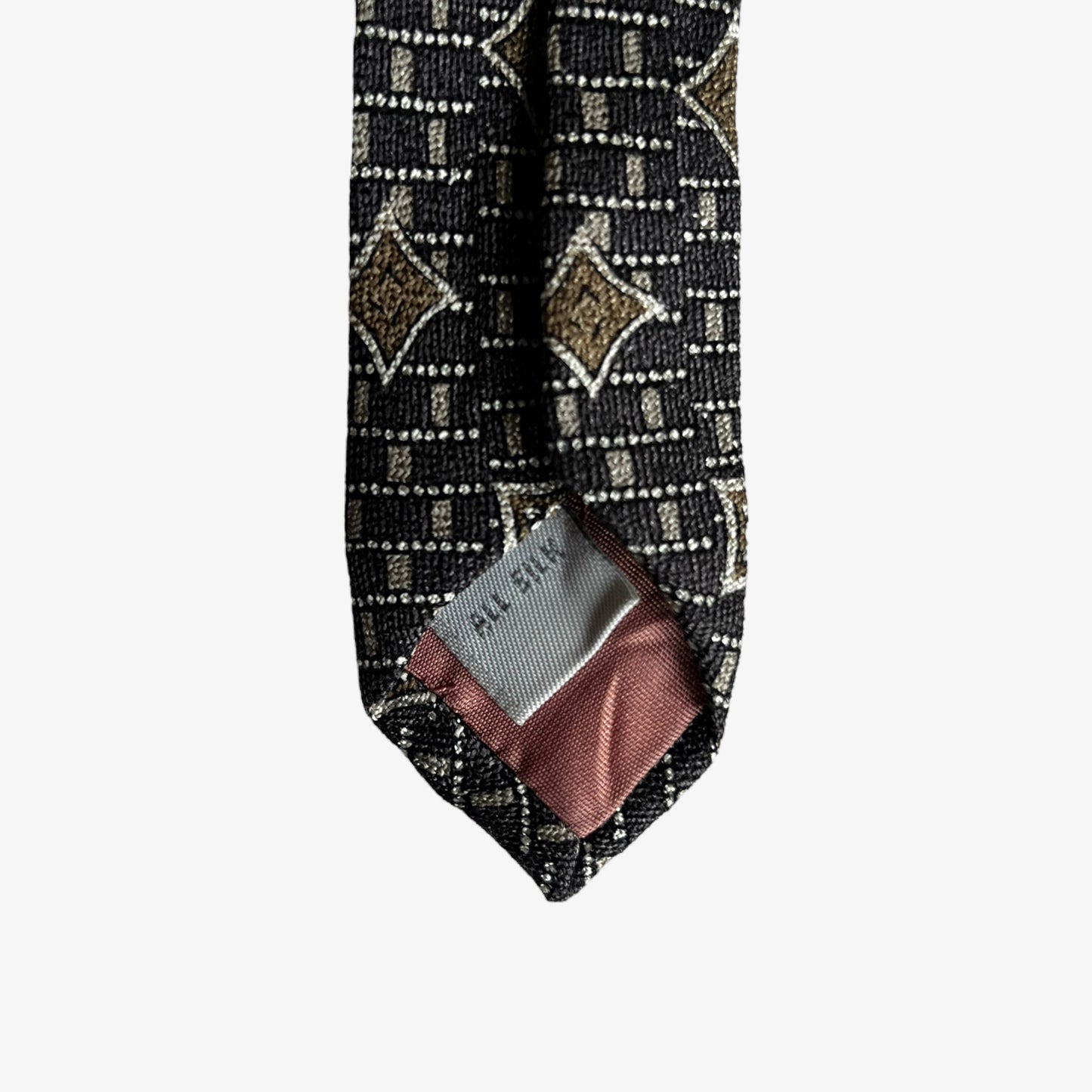 Vintage 90s Pierre Cardin Abstract Geometric Print Silk Tie Made In Italy - Casspios Dream