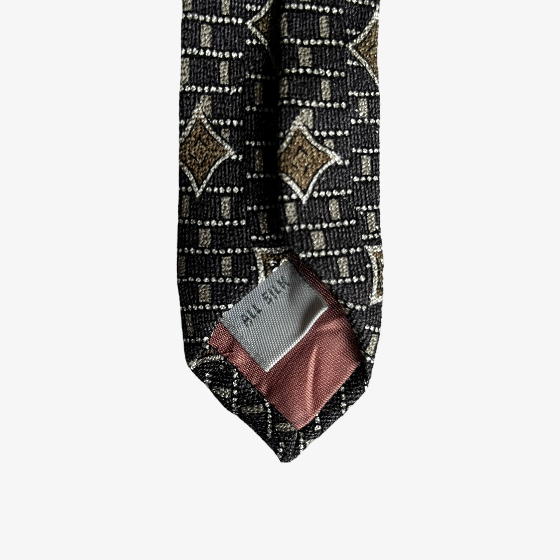 Vintage 90s Pierre Cardin Abstract Geometric Print Silk Tie Made In Italy - Casspios Dream