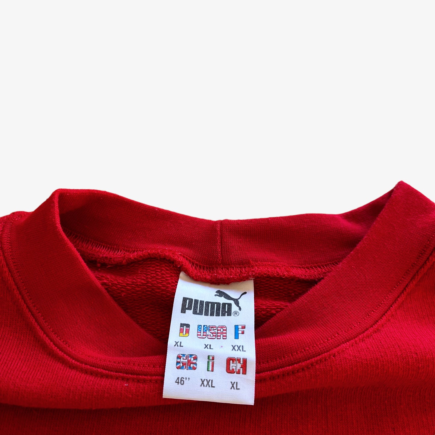Vintage 90s Puma 1.FCN Nurnberg Champions Of Germany Red Sweatshirt Label - Casspios Dream