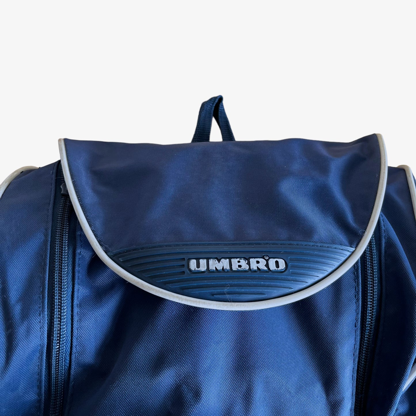 Vintage 90s Umbro Sports Big Blue Backpack Featuring An Embroidered Spell Out Logo Top Logo - Casspios Dream