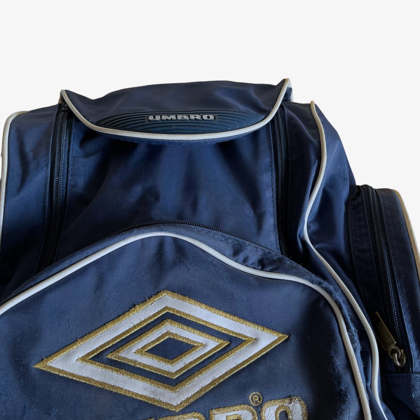 Vintage 90s Umbro Sports Big Blue Backpack Featuring An Embroidered Spell Out Logo Y2K - Casspios Dream