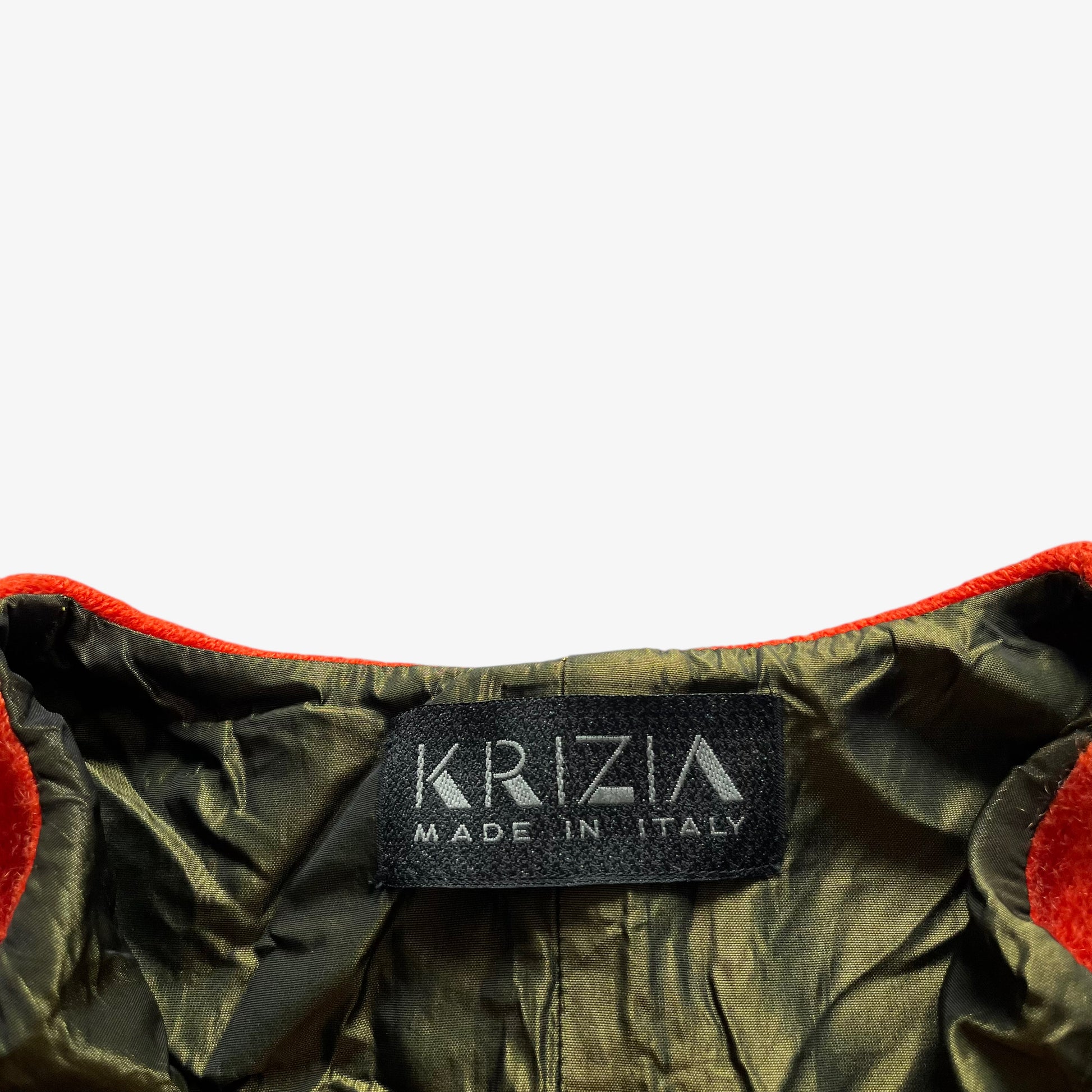 Vintage 90s Womens Krizia Orange Mohair And Wool Blend Knitted Jacket Label - Casspios Dream
