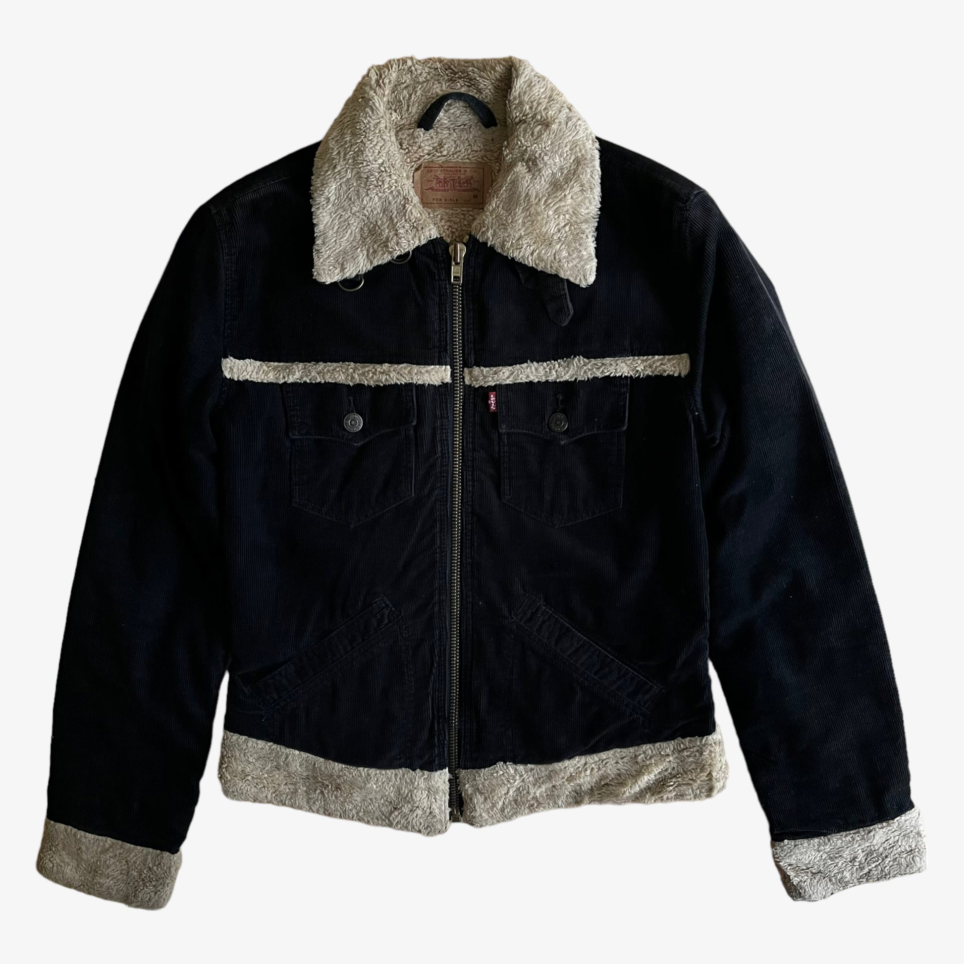 Levi's Corduroy Corduroy Jacket Sherpa Lining Womens Vintage