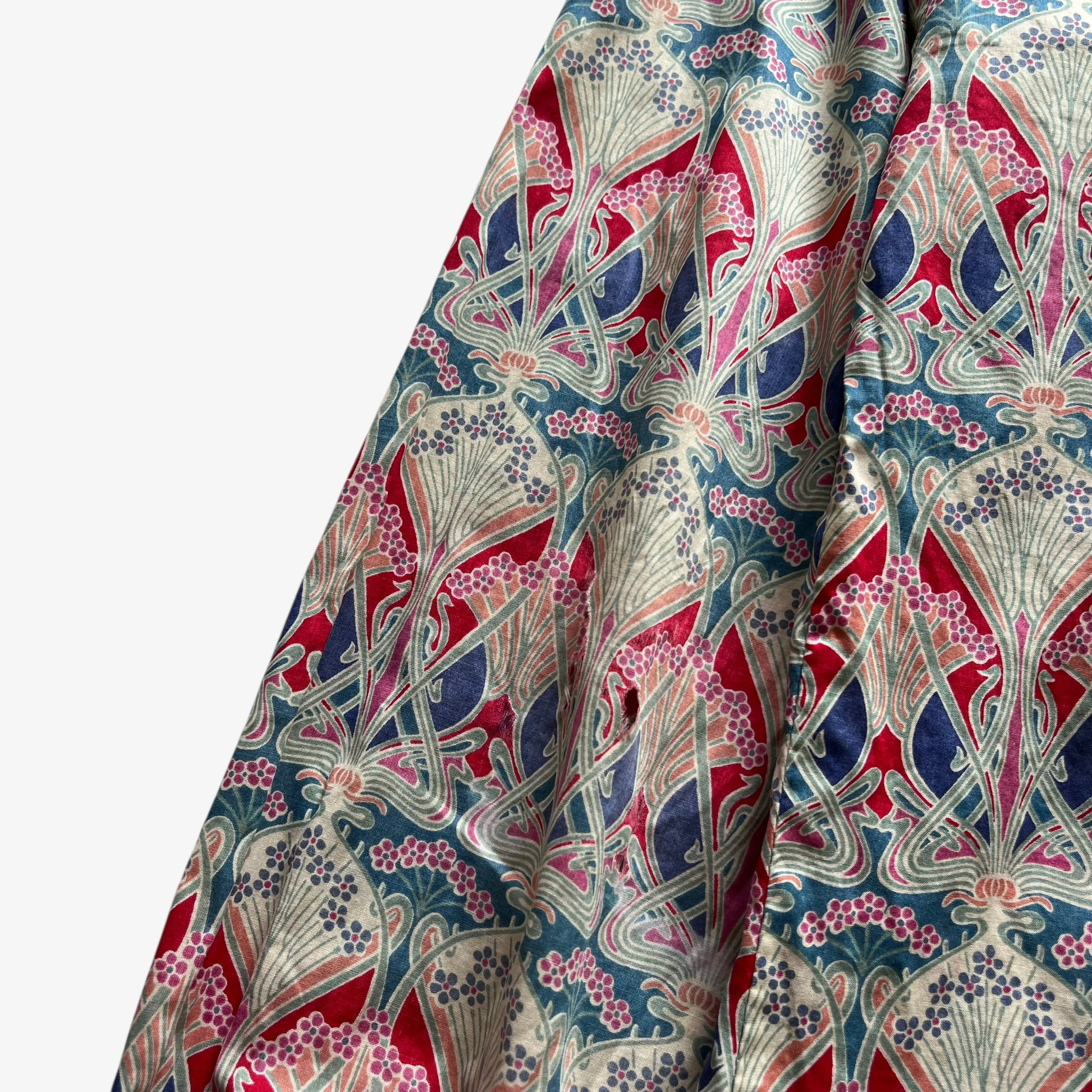 Vintage 90s Womens Liberty London Abstract Print All Cotton Shirt Pattern - Casspios Dream