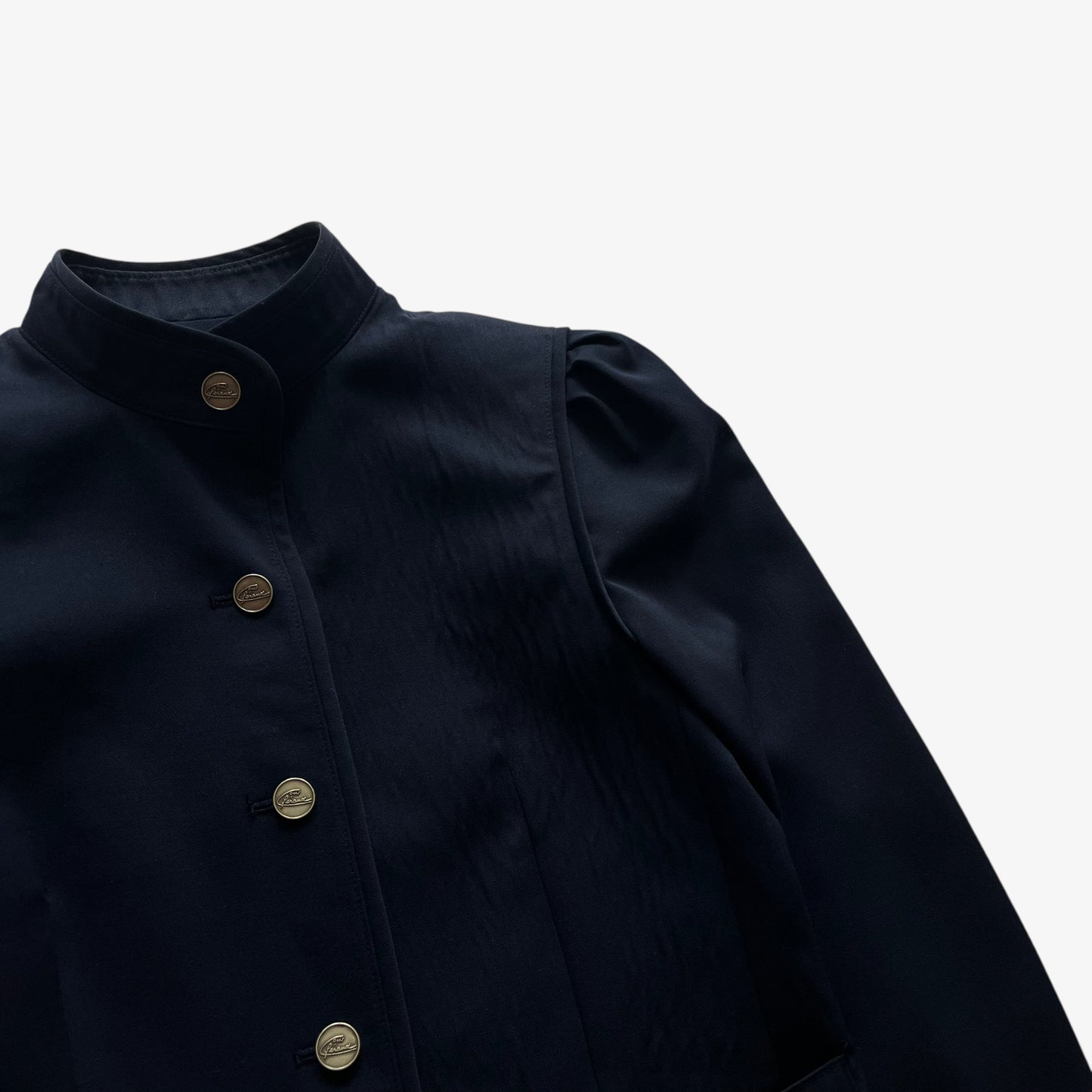 Vintage 90s Womens Louis Feraud Navy Jacket Wear - Casspios Dream