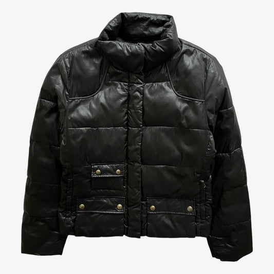 Vintage 90s Womens Marlboro Classics Black Puffer Jacket - Casspios Dream