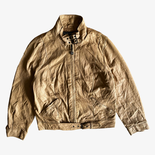 Vintage 90s Womens Ralph Lauren Polo Sport Driving Leather Jacket - Casspios Dream