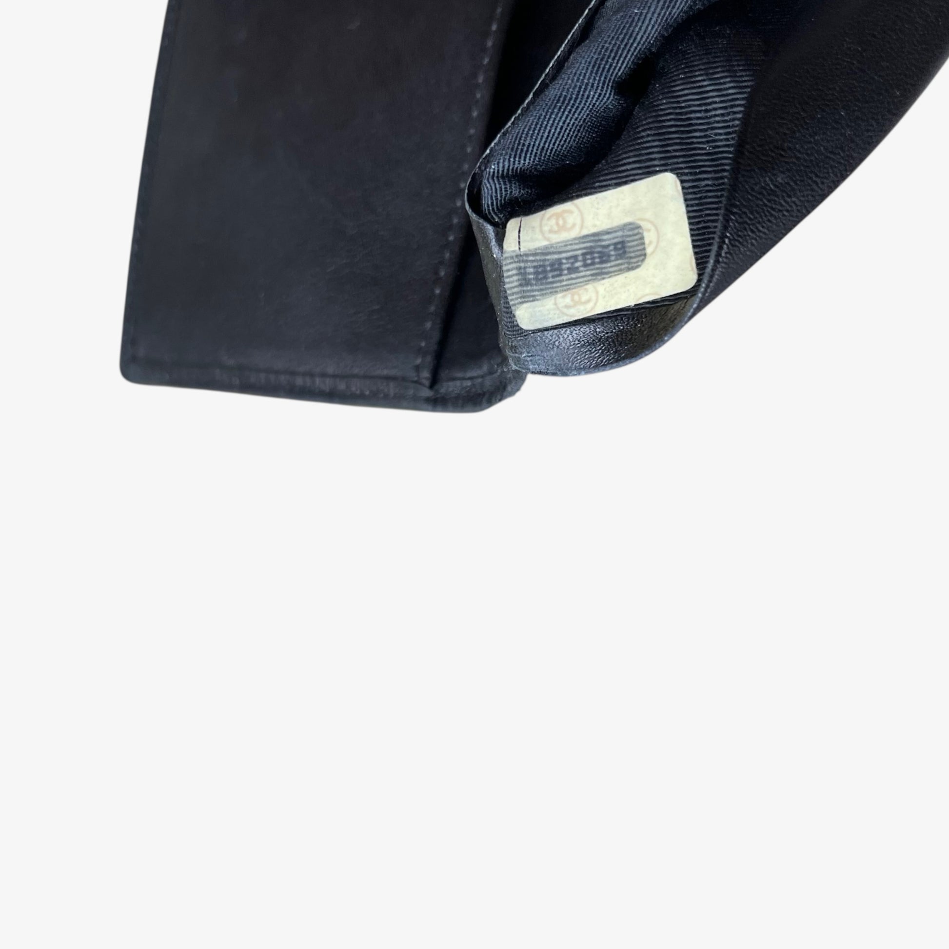 Vintage Y2K Chanel Black Quilted Leather Planner ID Number - Casspios Dream