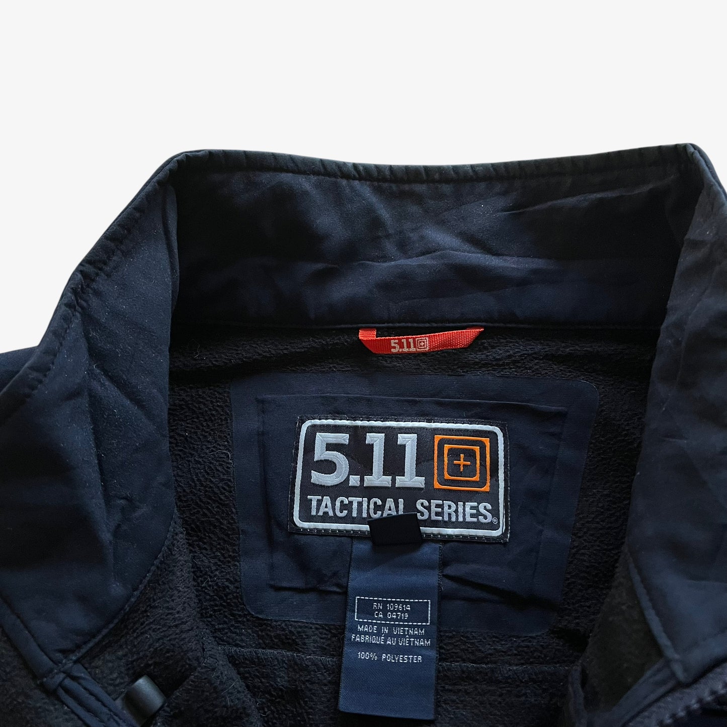 Vintage Y2K Mens 5.11 Tactical Series Navy Utility Jacket With Removable Arms Label - Casspios Dream