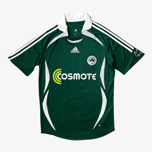 Vintage Y2K Mens Adidas Panathinaikos 2006 - 2007 Green Home Football Jersey - Casspios Dream