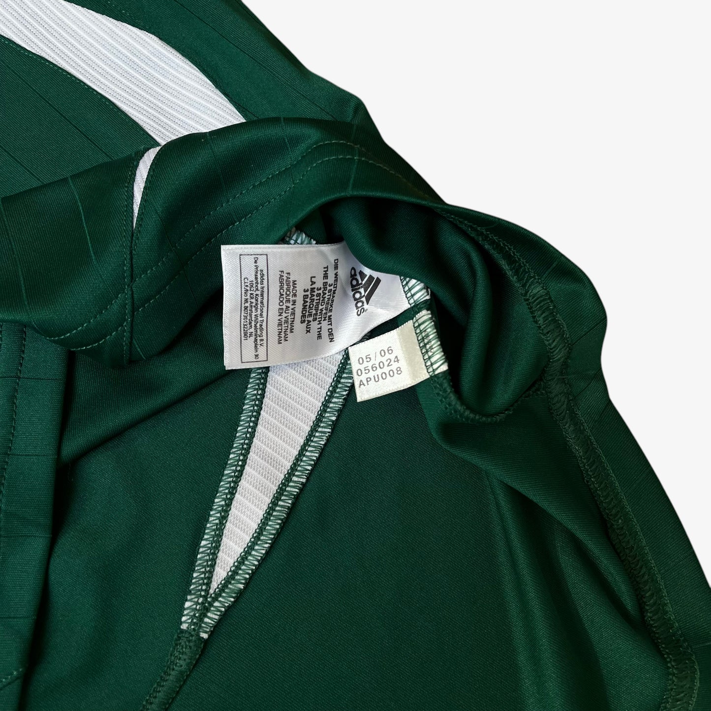 Vintage Y2K Mens Adidas Panathinaikos 2006 - 2007 Green Home Football Jersey Inside Label - Casspios Dream