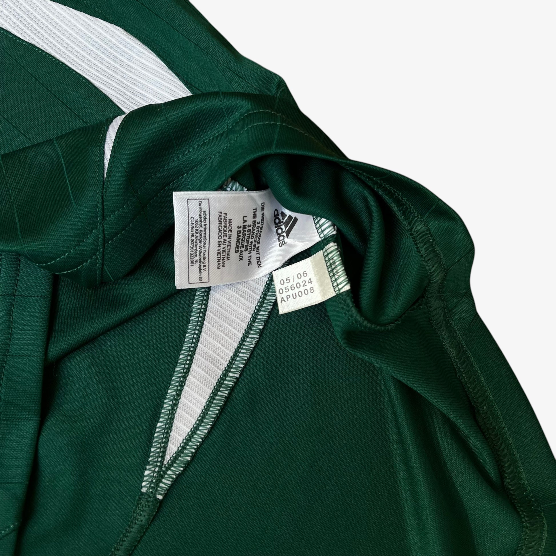 Vintage Y2K Mens Adidas Panathinaikos 2006 - 2007 Green Home Football Jersey Inside Label - Casspios Dream