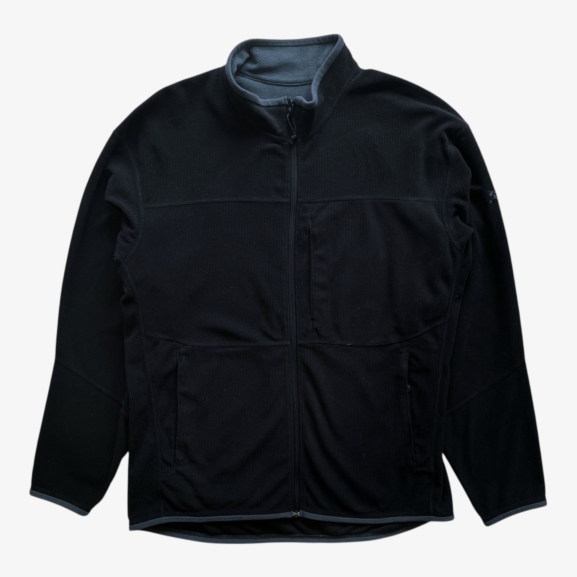 Vintage Y2K Mens Arcteryx Covert Polartec Black Fleece Jacket - Casspios Dream