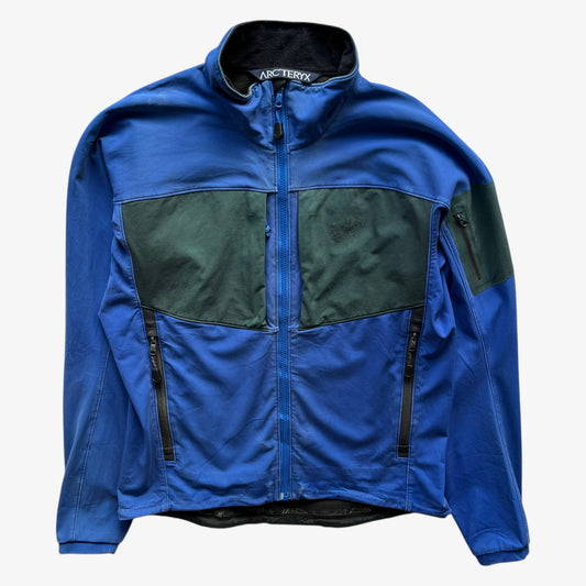 Vintage Y2K Mens Arcteryx Gamma MX Polartec Faded Blue And Khaki Jacket - Casspios Dream