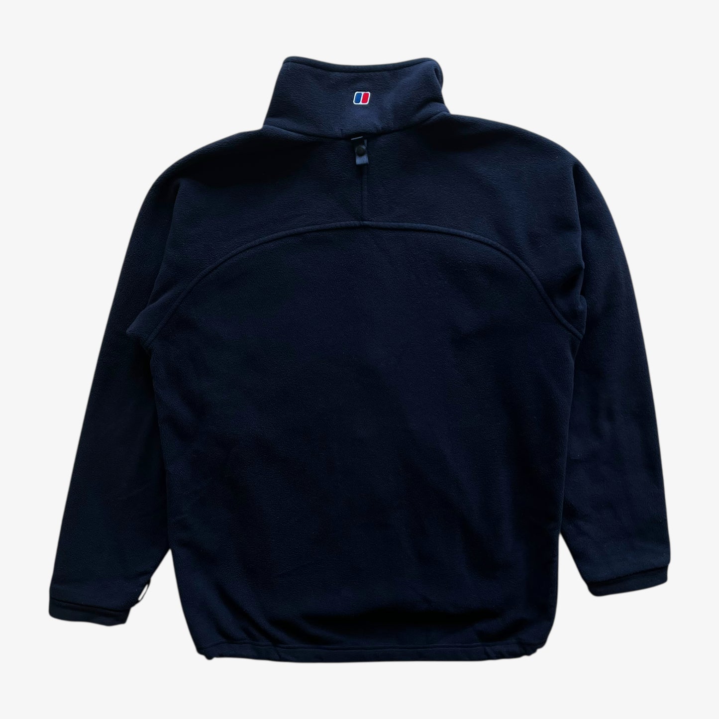 Vintage Y2K Mens Berghaus Navy Fleece Jacket Back - Casspios Dream