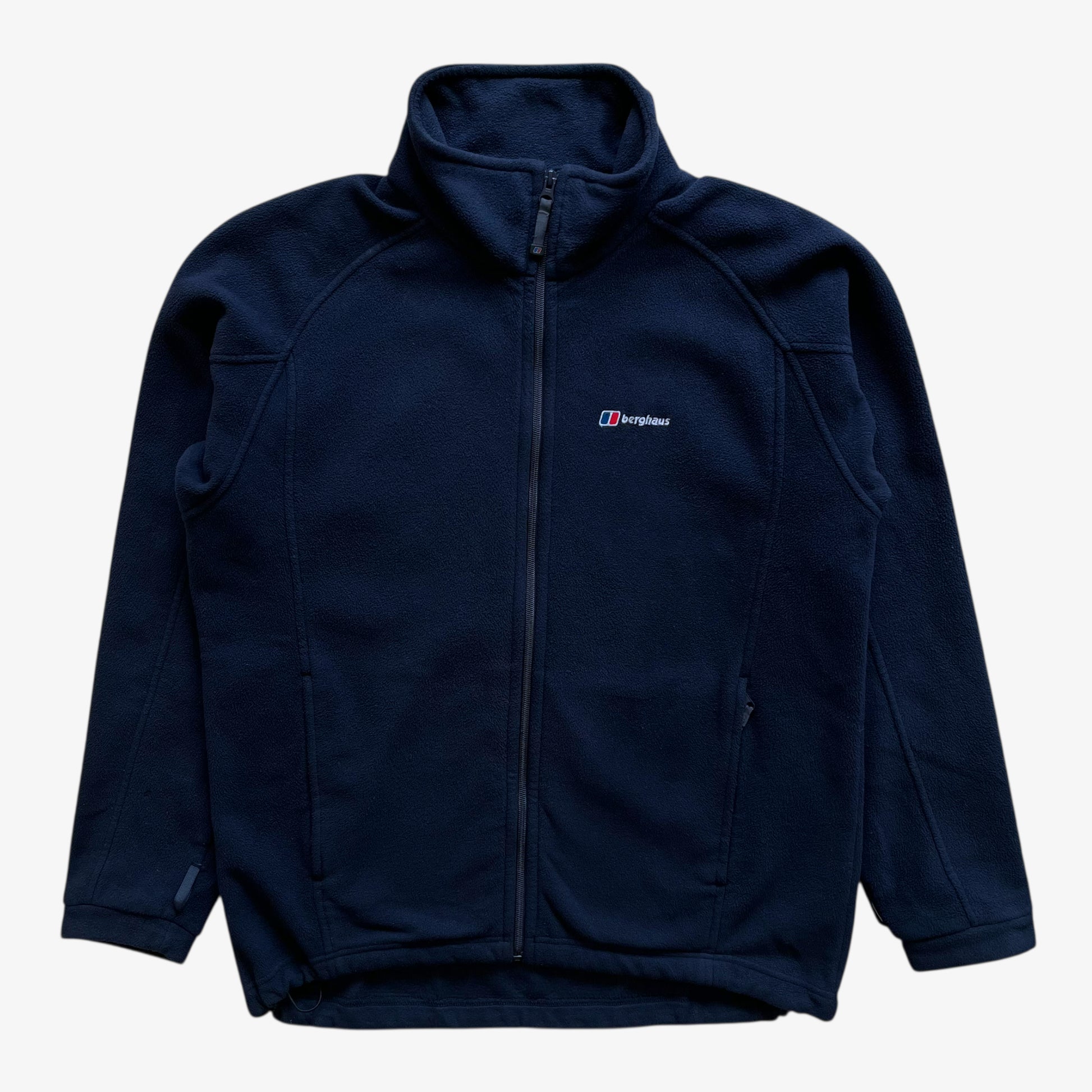 Vintage Y2K Mens Berghaus Navy Fleece Jacket - Casspios Dream