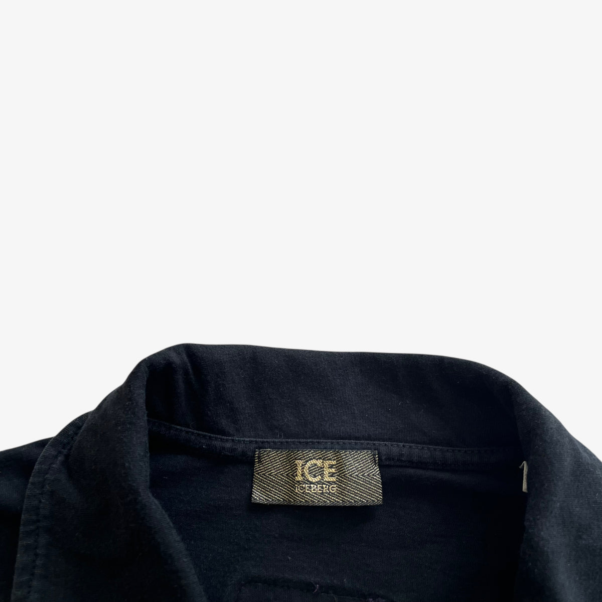 Vintage Y2K Mens Iceberg Desert Experience Black Polo Shirt Label - Casspios Dream