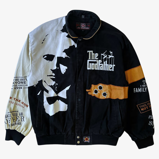 Vintage Nascar jacket with The Godfather movie promotional embroidery.