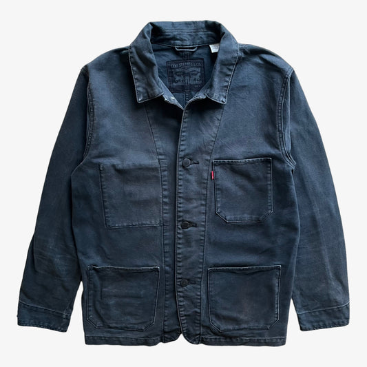 Vintage Y2K Mens Levis Navy Workwear Jacket - Casspios Dream
