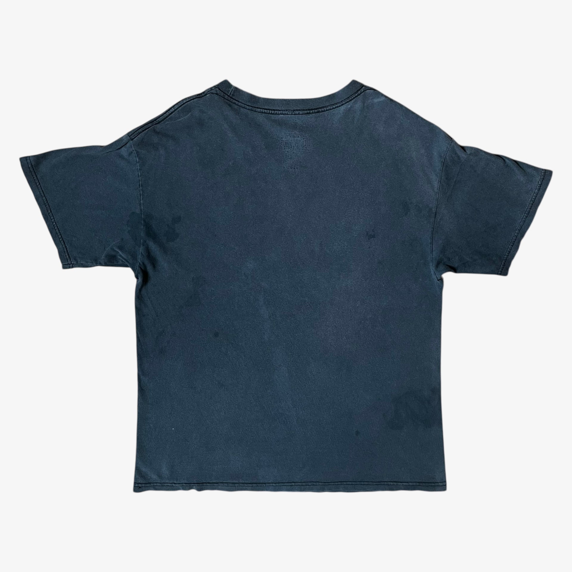 Back of vintage Y2K men's MMA Elite Chuck Liddell Iceman Samurai print t-shirt.