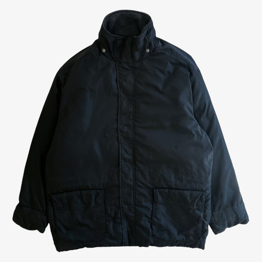 Vintage Y2K Mens Polo Ralph Lauren Goose Down Black Padded Jacket - Casspios Dream