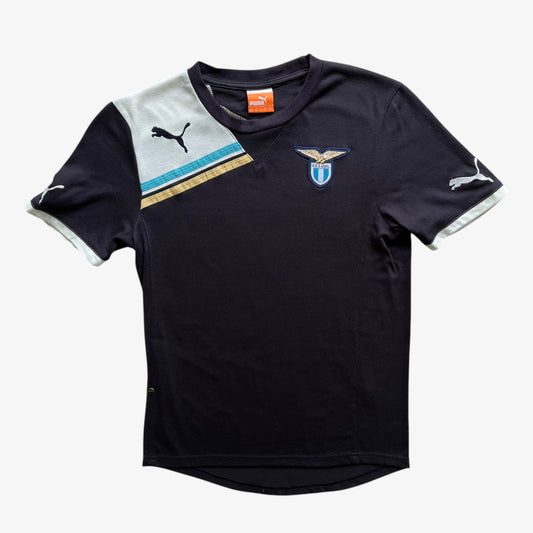 Vintage Y2K Mens Puma King 2011 - 2012 S.S. Lazio Football Club Navy T-Shirt - Casspios Dream