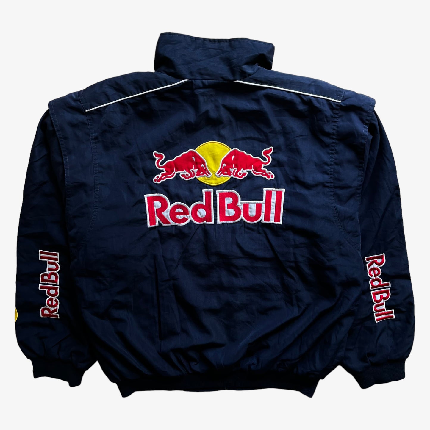 Vintage Y2K Mens Red Bull Racing Team Formula One Jacket Back - Casspios Dream