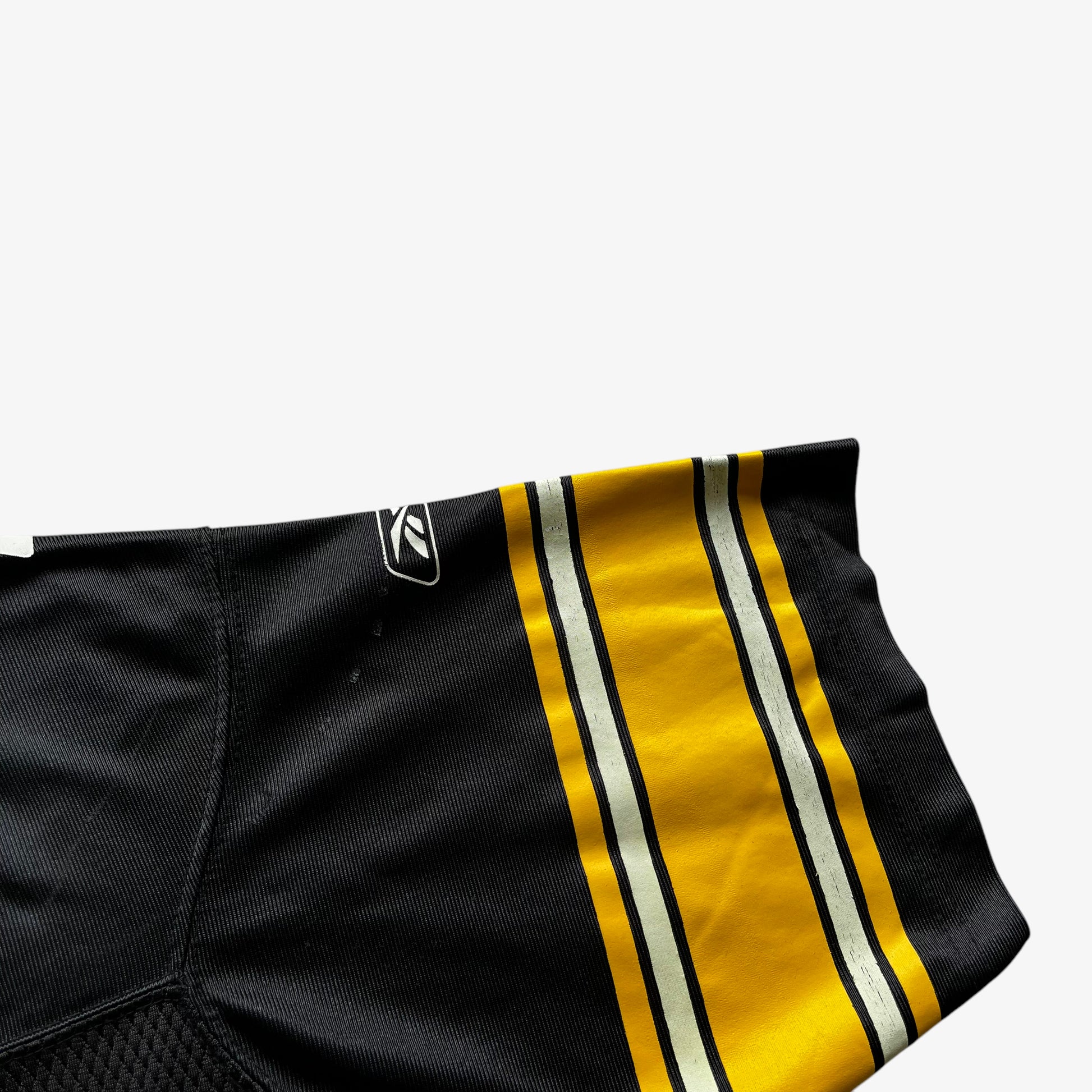 Vintage Y2K Mens Reebok NFL Equipment Pittsburgh Steelers 7 Ben Roethlisberger Black American Football Jersey Logo - Casspios Dream