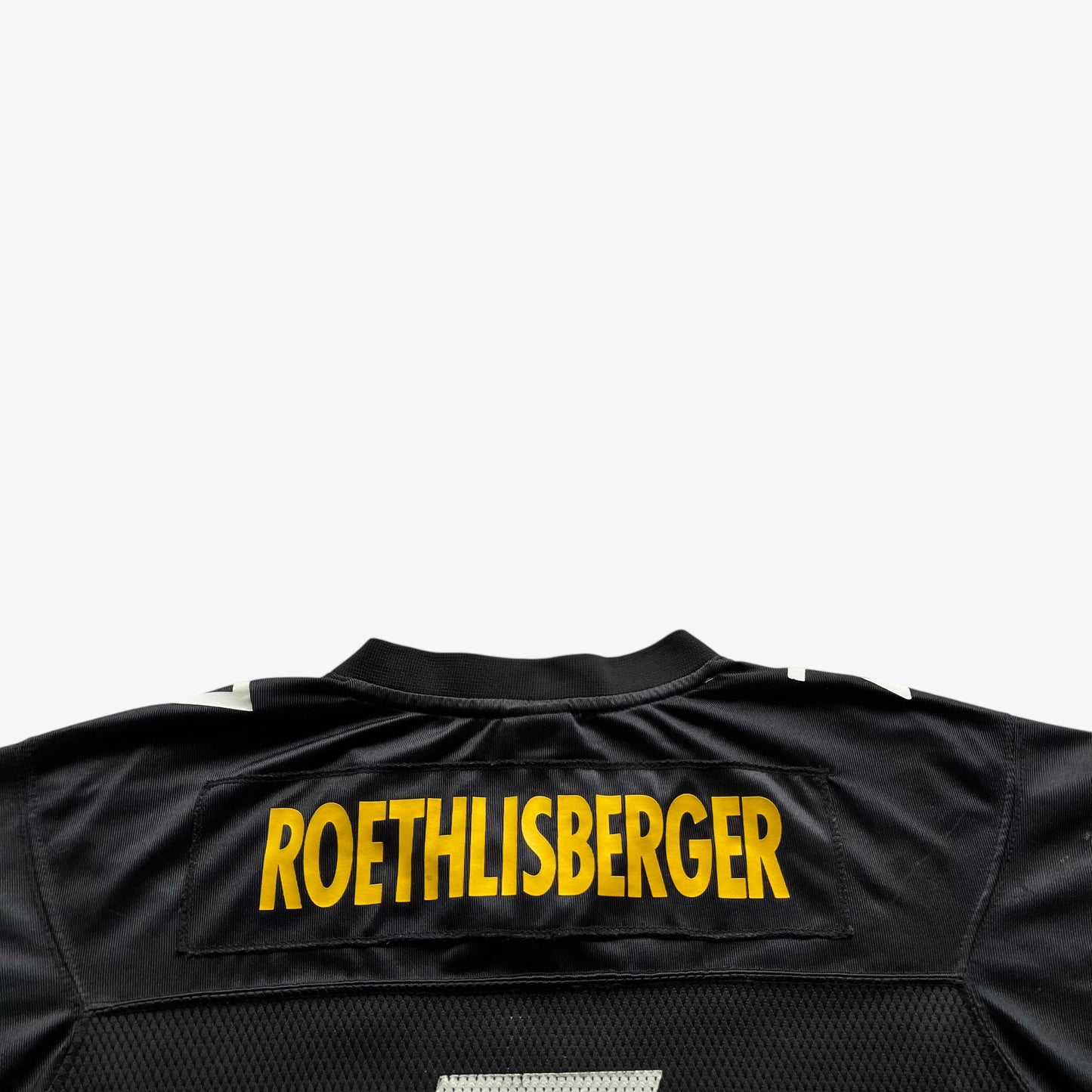 Vintage Y2K Mens Reebok NFL Equipment Pittsburgh Steelers 7 Ben Roethlisberger Black American Football Jersey Name - Casspios Dream