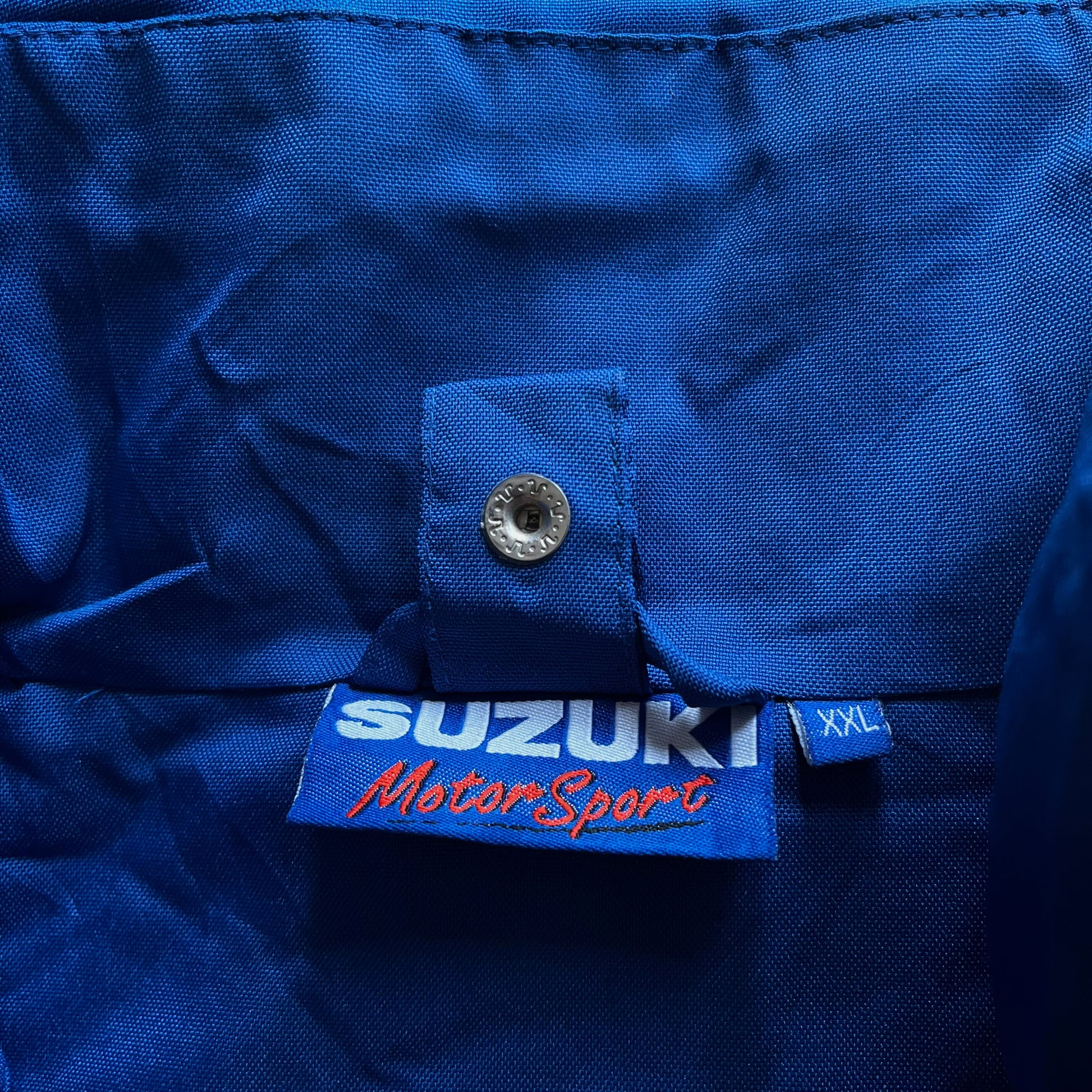 Vintage Y2K Mens Suzuki Swift Cup Racing Team Blue Jacket Label - Casspios Dream