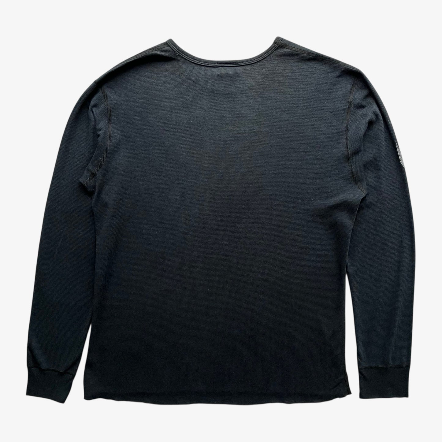 Back of a vintage Y2K Tapout long sleeve t-shirt on a white background.