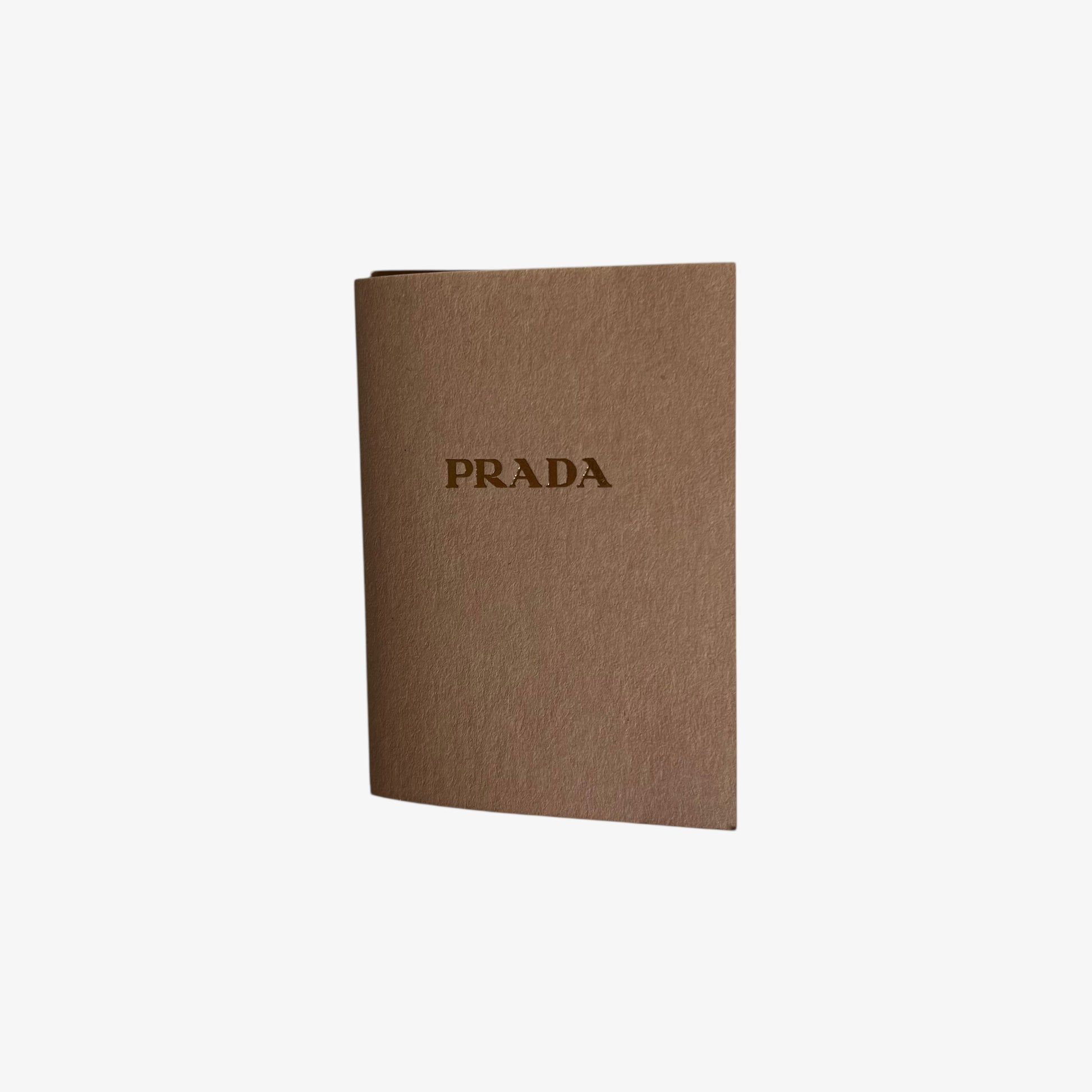 Vintage Y2K Prada brown ID card.