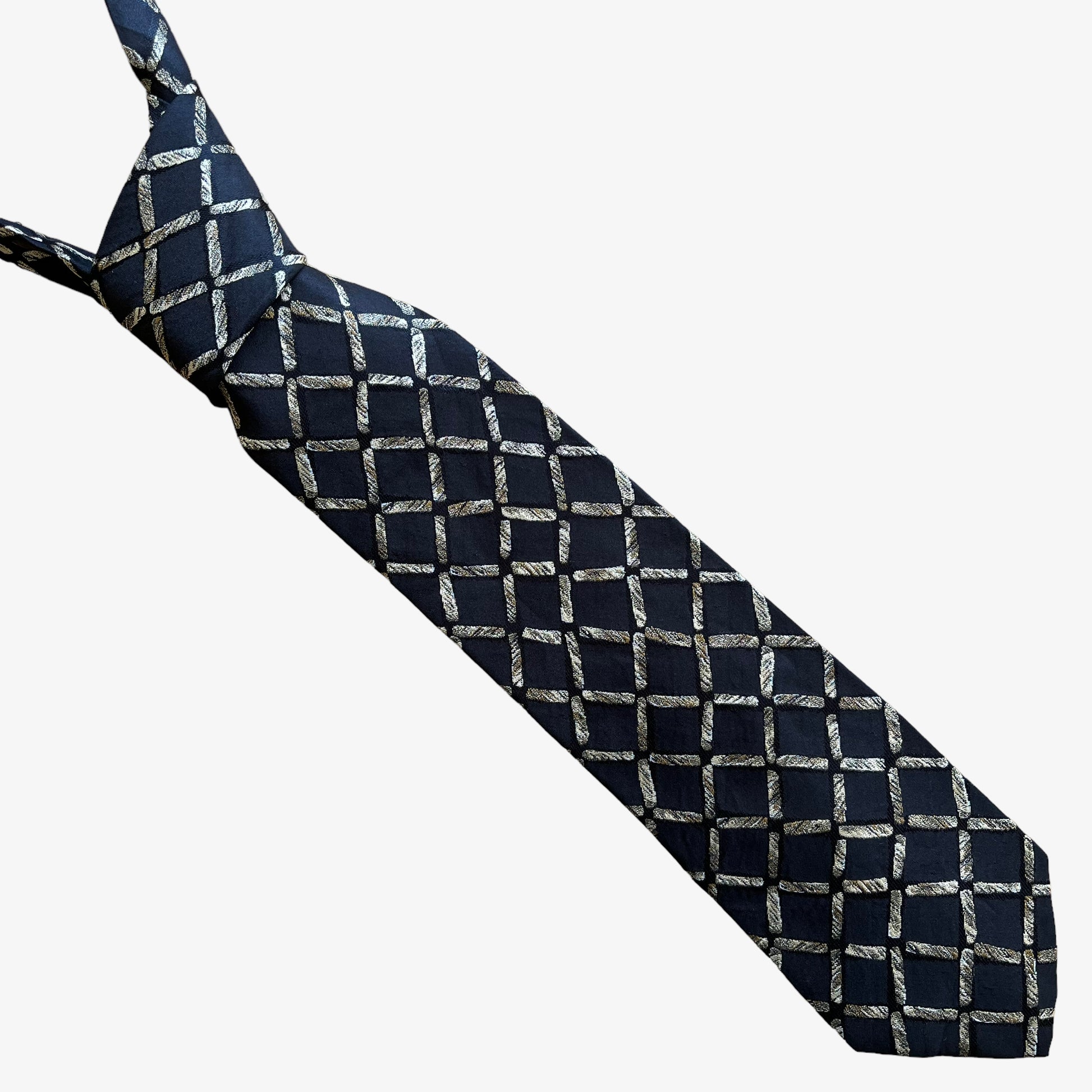 Vintage Y2K Sonia Rykiel homme abstract print silk tie.