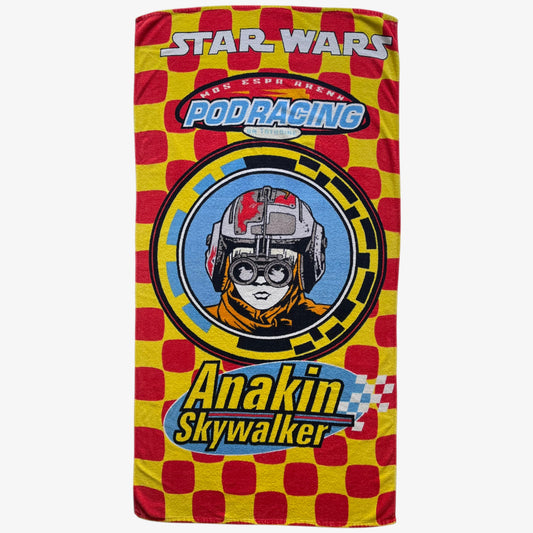 Vintage Y2K Star Wars Episode One Anakin Skywalker Pod Racing Towel - Casspios Dream