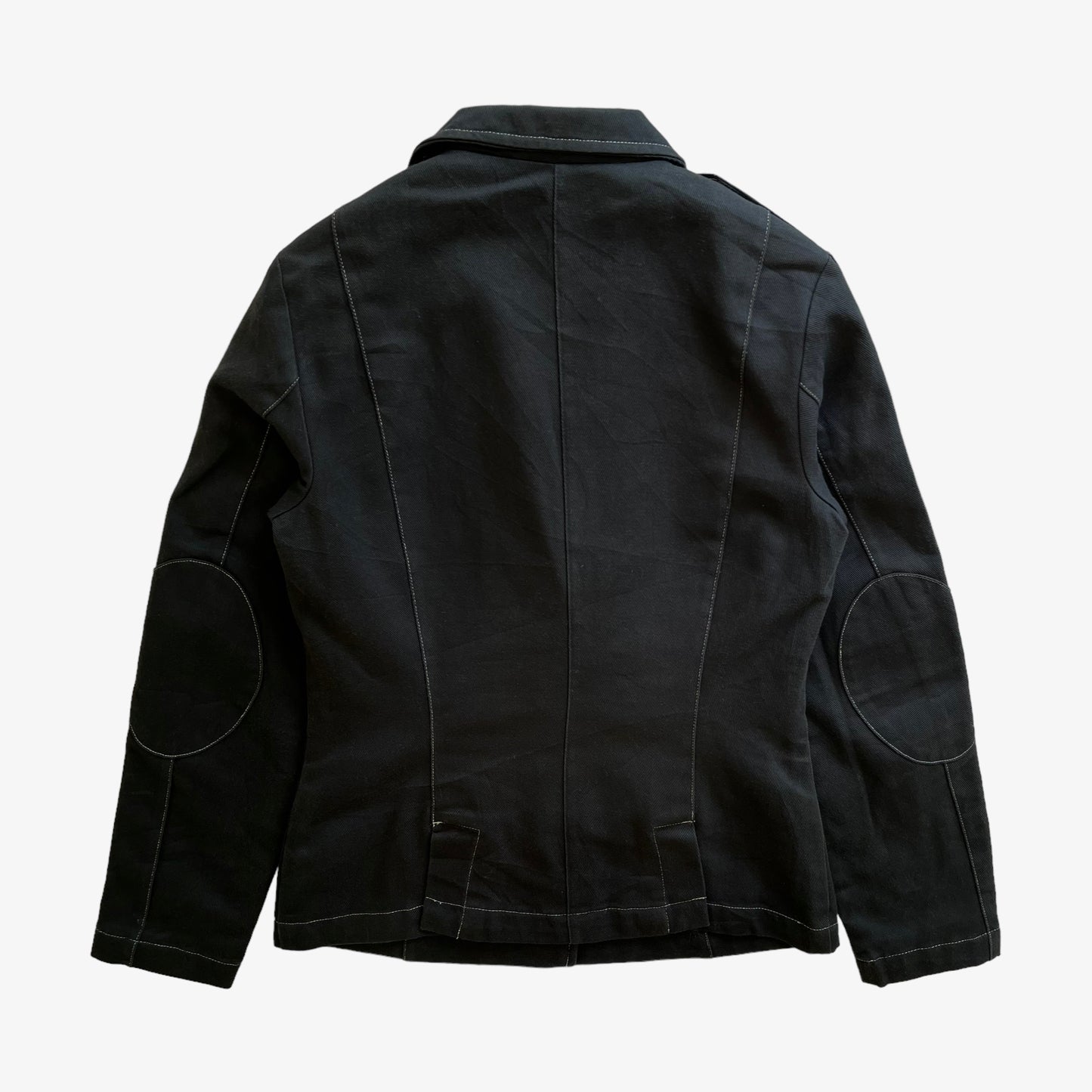 Vintage Y2K Womens 2008 Adidas x Missy Elliot Respect Me Black Jacket Back - Casspios Dream