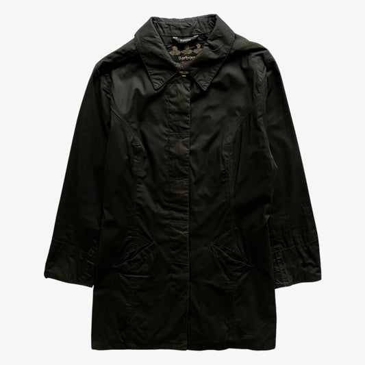 Vintage Y2K Womens Barbour Black Coat - Casspios Dream