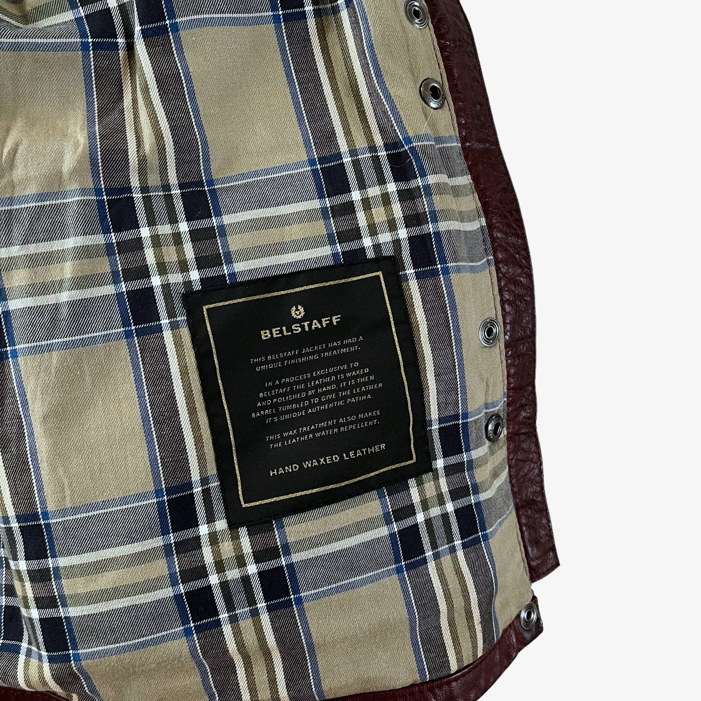 Vintage Y2K Womens Belstaff Trialmaster Panther 1966 Burgundy Leather Jacket Inside Label - Casspios Dream