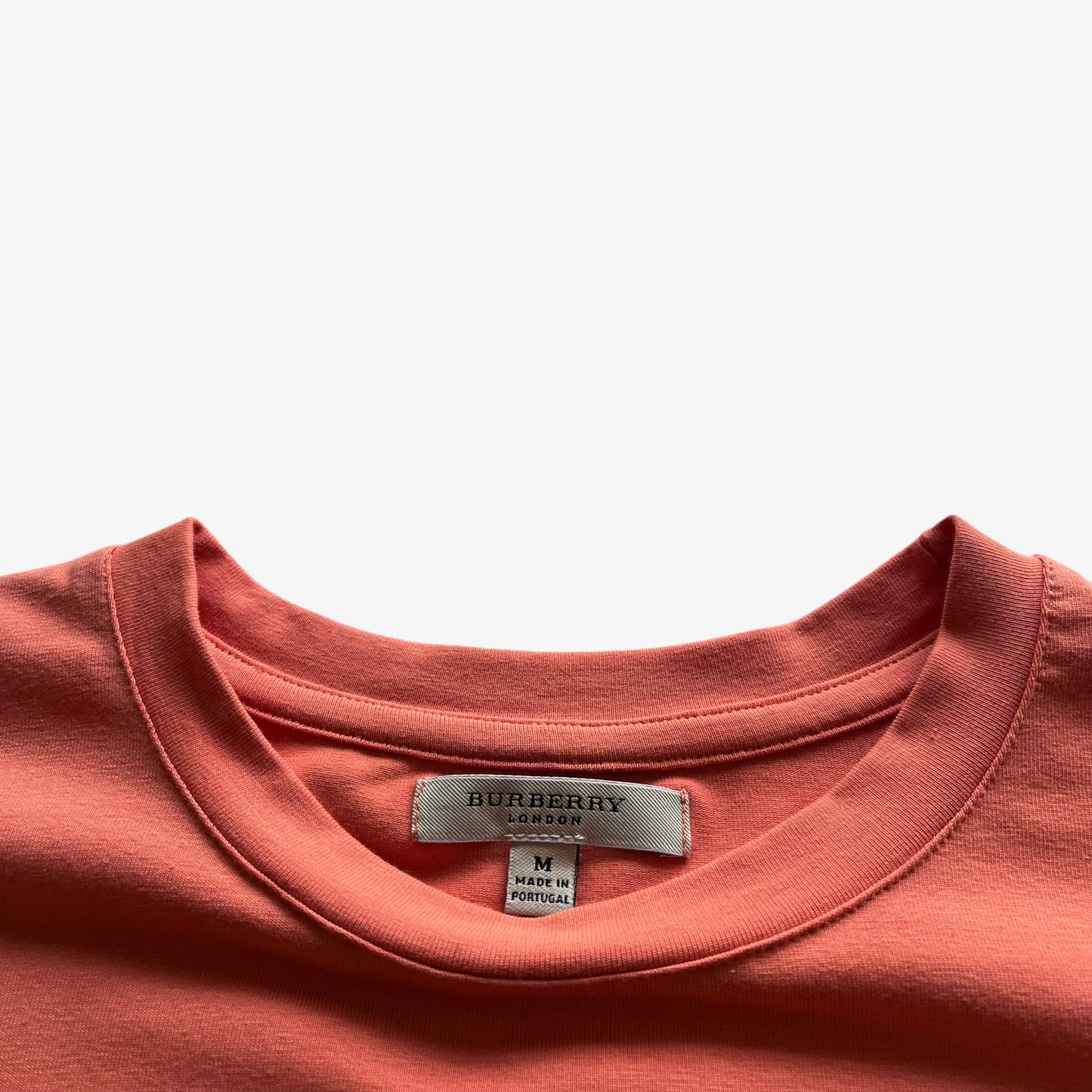 Vintage Y2K Womens Burberry Printed Spell Out Crest Light Orange Top Label - Casspios Dream