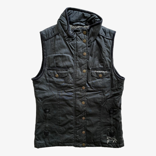 Vintage Y2K Womens Horseware Black Gilet - Casspios Dream