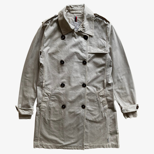 Vintage Y2K Womens Moncler Double Breasted Trench Coat - Casspios Dream