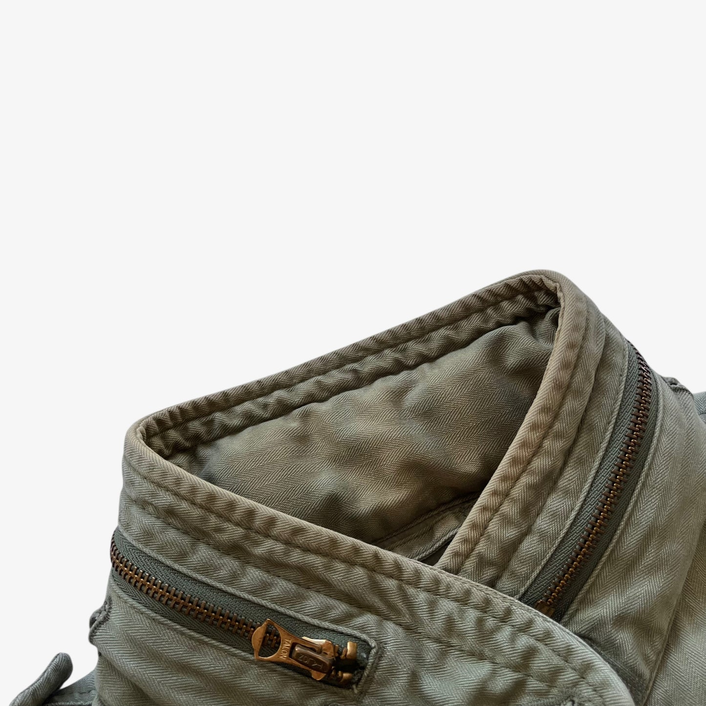Vintage Y2K Womens Ralph Lauren Denim And Supply Khaki Utility Jacket With Back Chief Print Wear - Casspios Dream