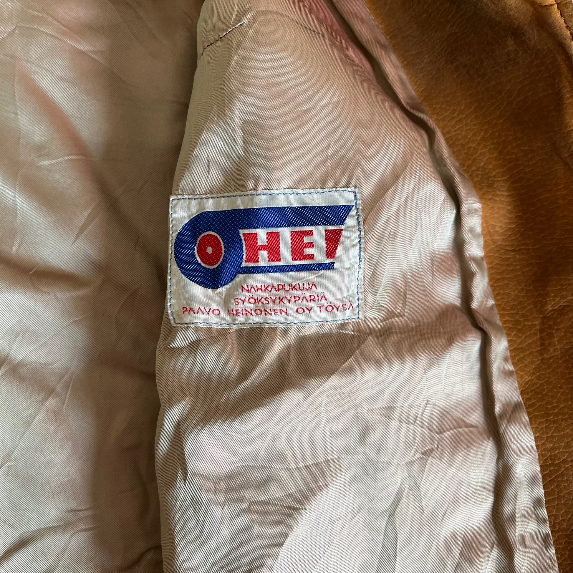 Vintage 1970s Womens Ohel Brown Leather Fringe Tassel Jacket Label - Casspios Dream