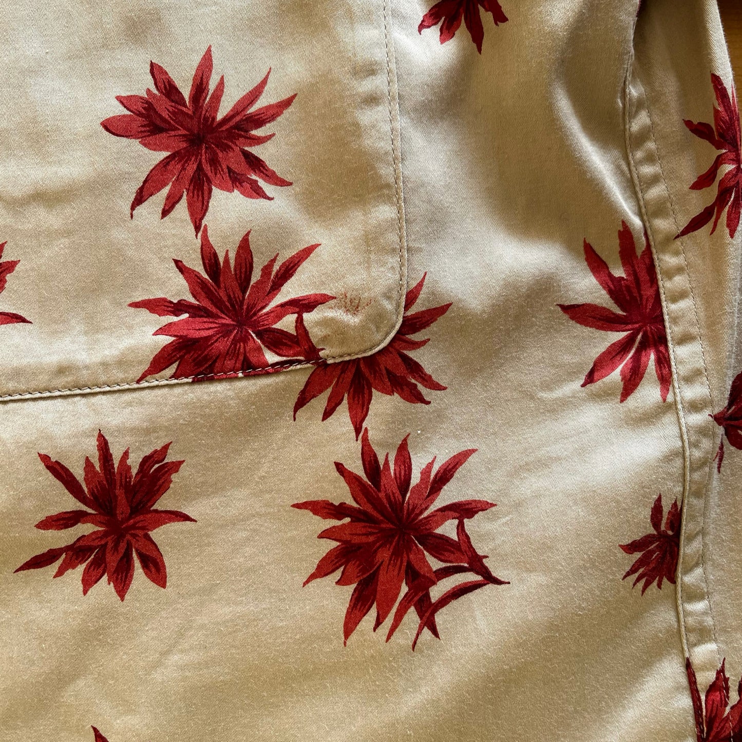 Vintage 1980s Womens Christian Dior Sport Floral Silk Shirt Pocket - Casspios Dream