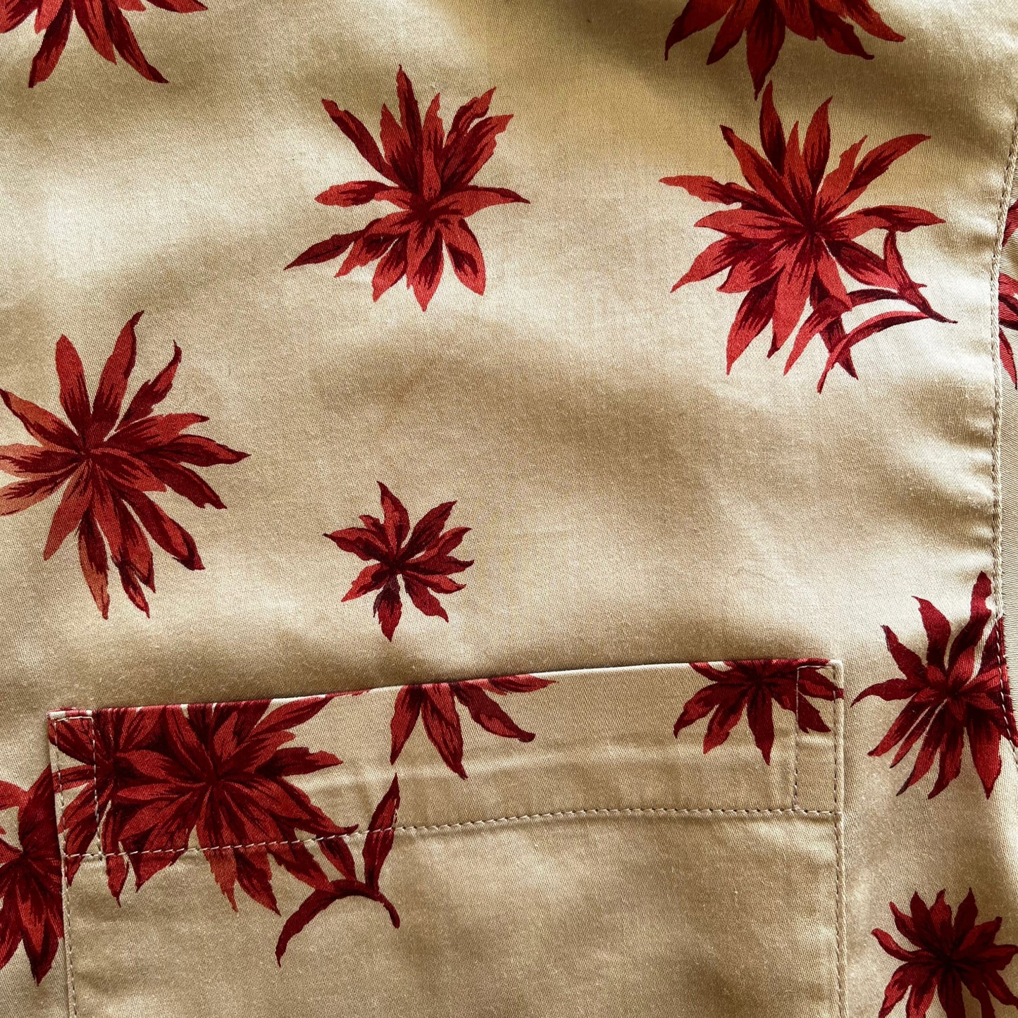 Vintage 1980s Womens Christian Dior Sport Floral Silk Shirt Pocket Wear - Casspios Dream