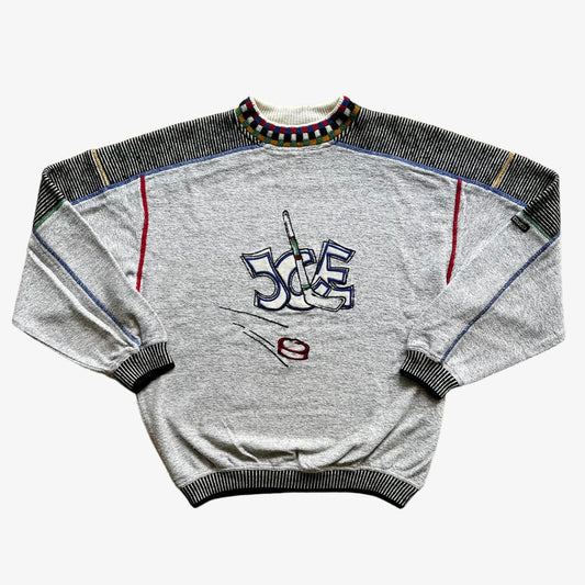 Vintage 1990s Carlo Colucci Ice Hockey Sweatshirt - Casspios Dream