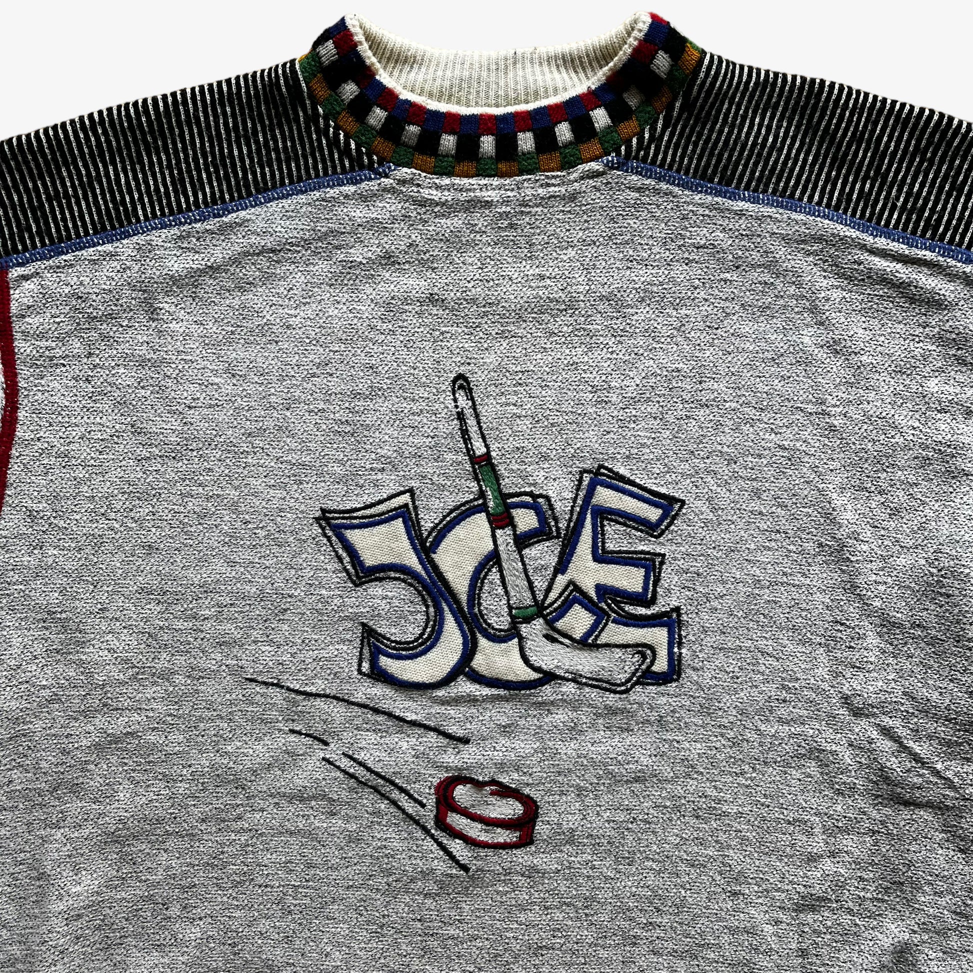 Vintage 1990s Carlo Colucci Ice Hockey Sweatshirt Logo - Casspios Dream