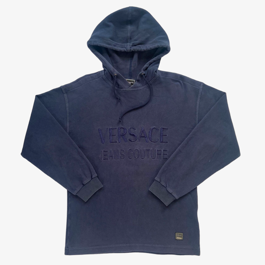 Vintage 1990s Versace Jeans Couture Spell Out Hoodie - Casspios Dream