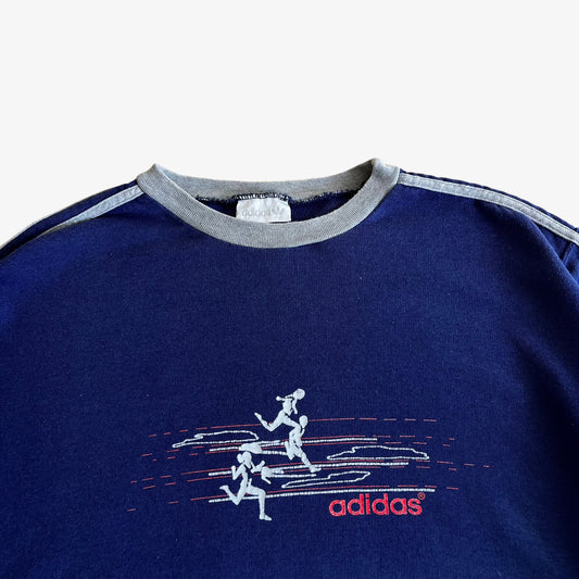 Vintage 80s Adidas Olympic Track Team Sweatshirt Graphic - Casspios Dream