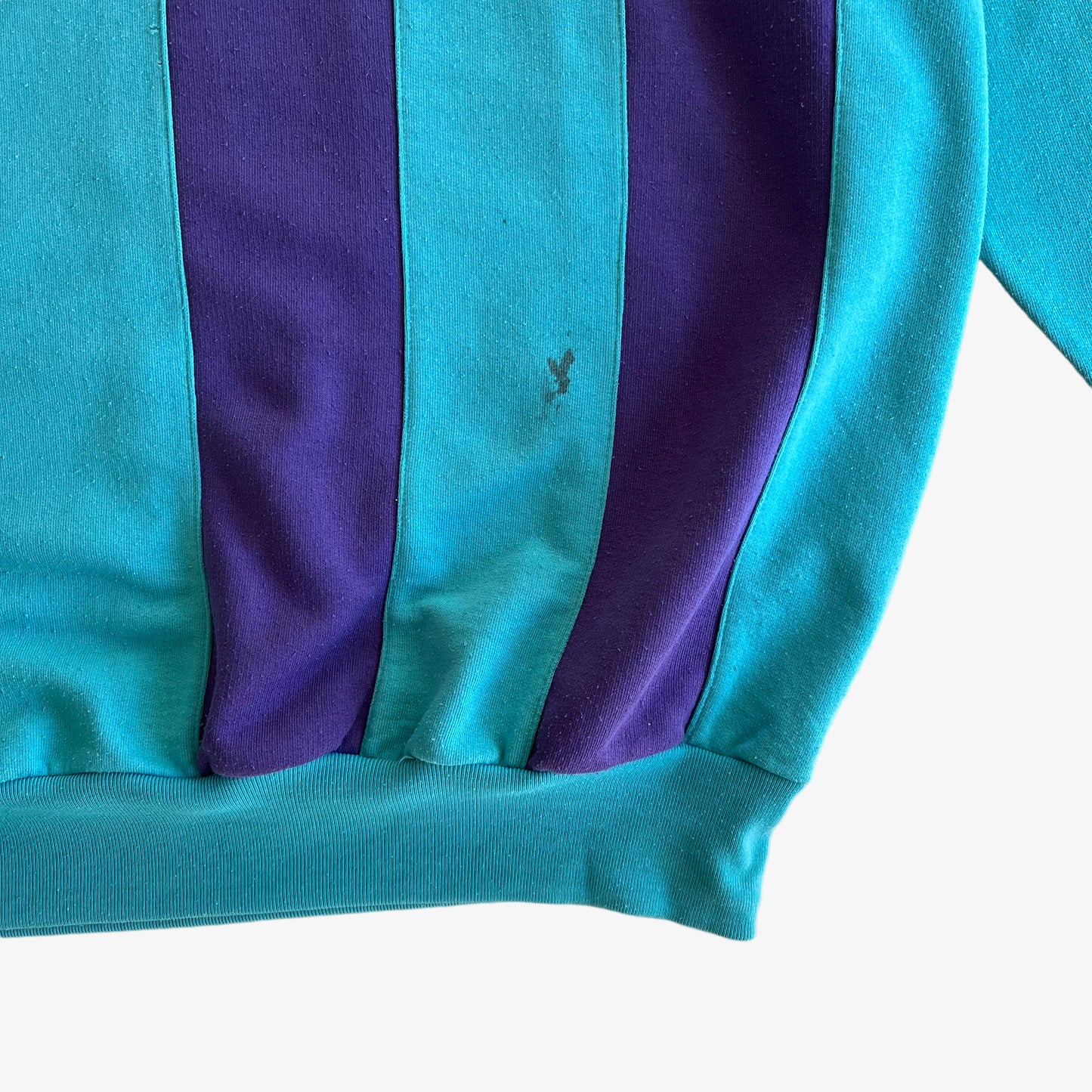 Vintage 80s Adidas Soccer Team Blue Quarter Zip Fleece Wear - Casspios Dream