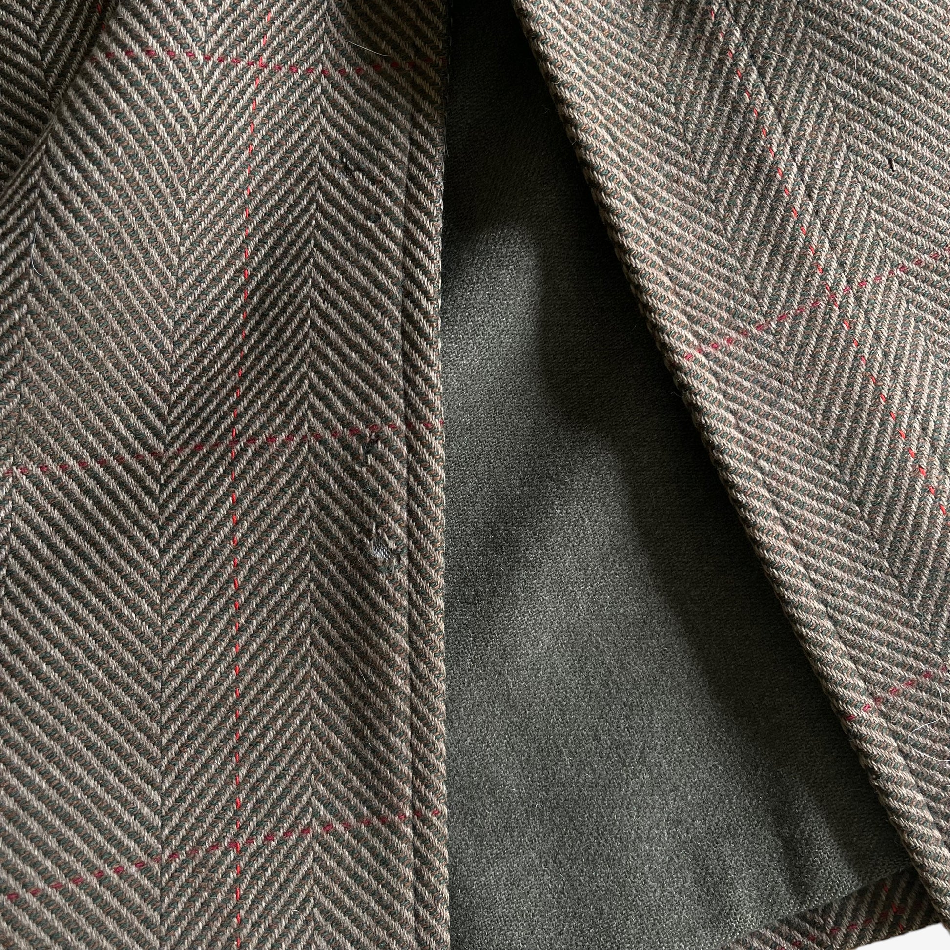 Vintage 80s Burberry Brown Patterned Lambswool Coat Mark - Casspios Dream